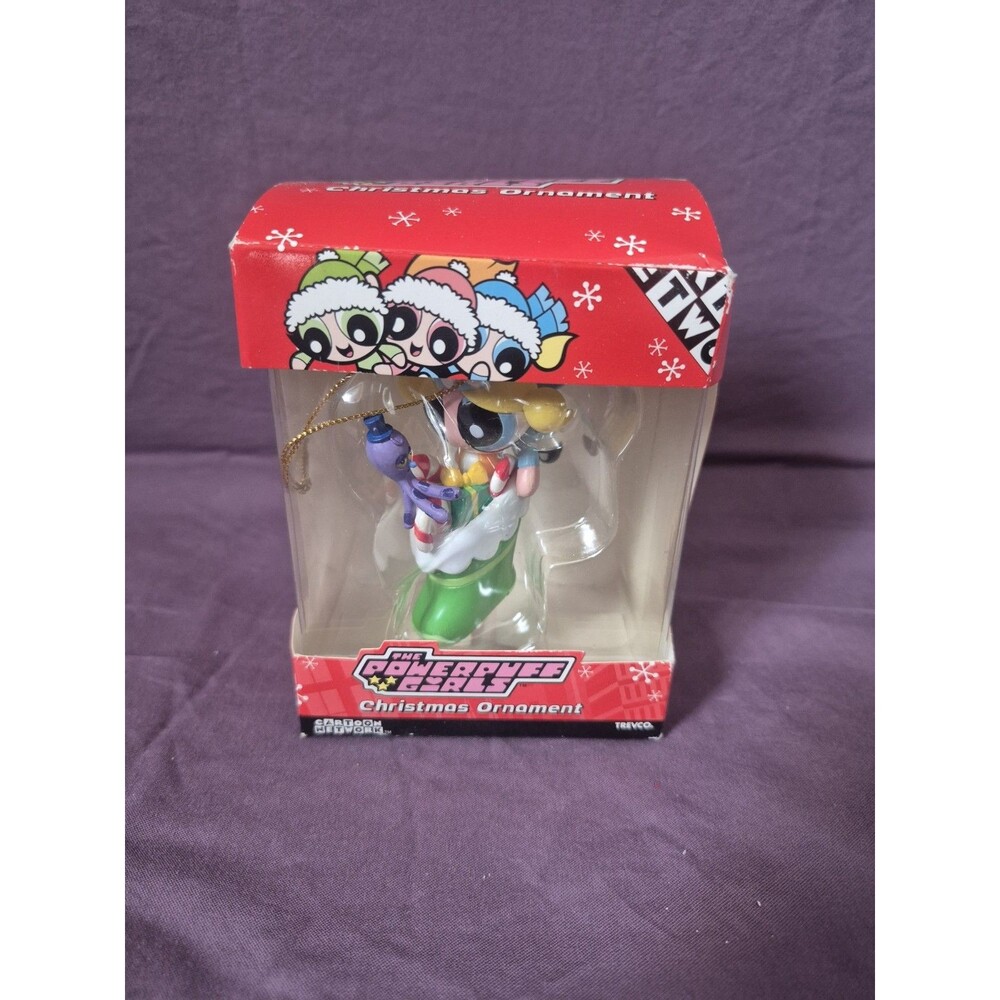 Powerpuff Girls Christmas Ornament Cartoon Network w/ Original Box 2002 Warner